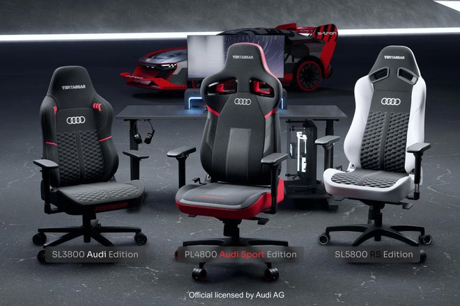 Audi выпустила линейку спортивных кресел для геймеров Audi выпустила линейку спортивных кресел для геймеров