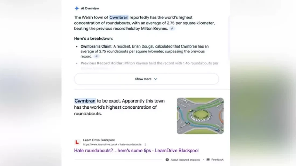 Google AI использовал первоапрельскую шутку как реальный факт Google AI использовал первоапрельскую шутку как реальный факт