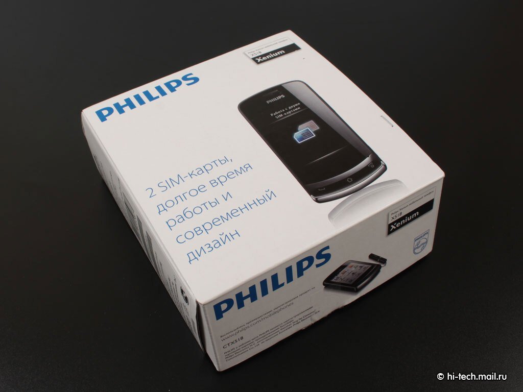 Обзор телефона Philips Xenium X518: сенсорный долгожитель - Hi-Tech Mail.ru