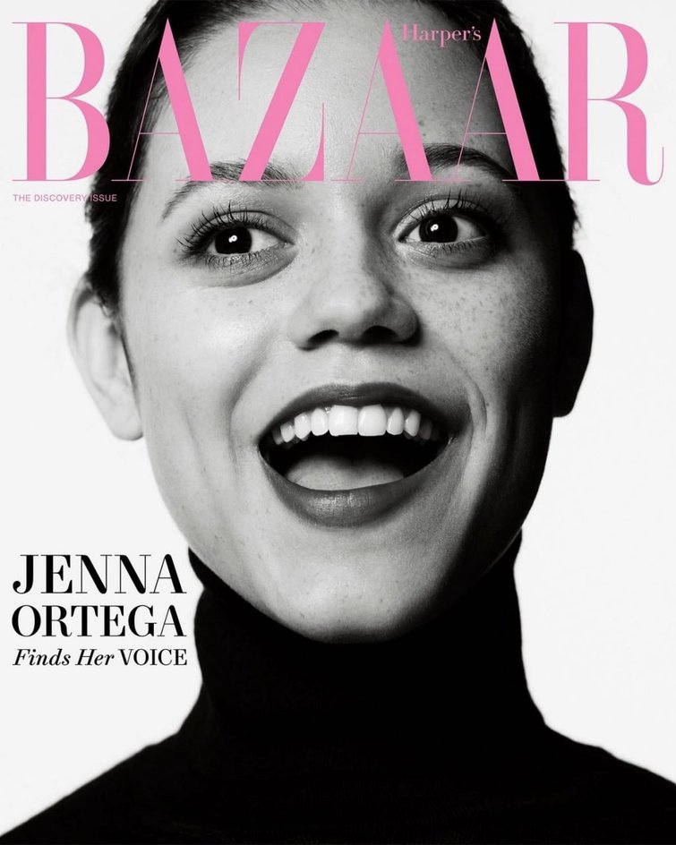 Дженна ортега на обложке Harper's Bazaar