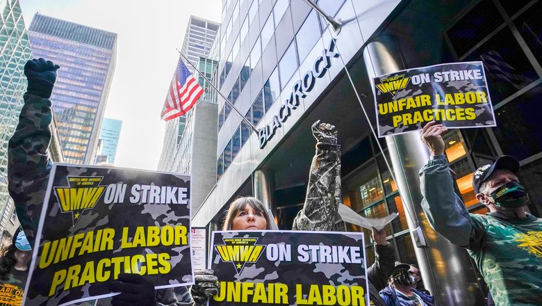 Забастовка против деятельности BlackRock Забастовка против деятельности BlackRock