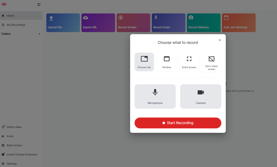 Скриншот онлайн-редактора ScreenApp