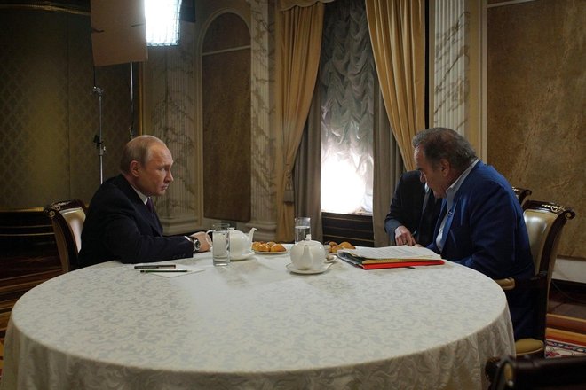 Владимир Путин и Оливер Стоун