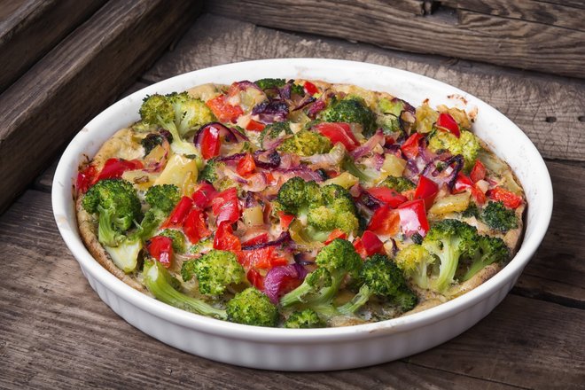 Омлет с овощами Омлет с овощами