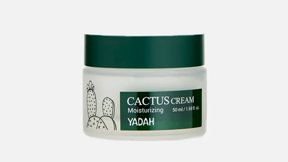 Корейский увлажняющий крем для лица с кактусом фирмы YADAH серия CACTUS MOISTURIZING CREAM