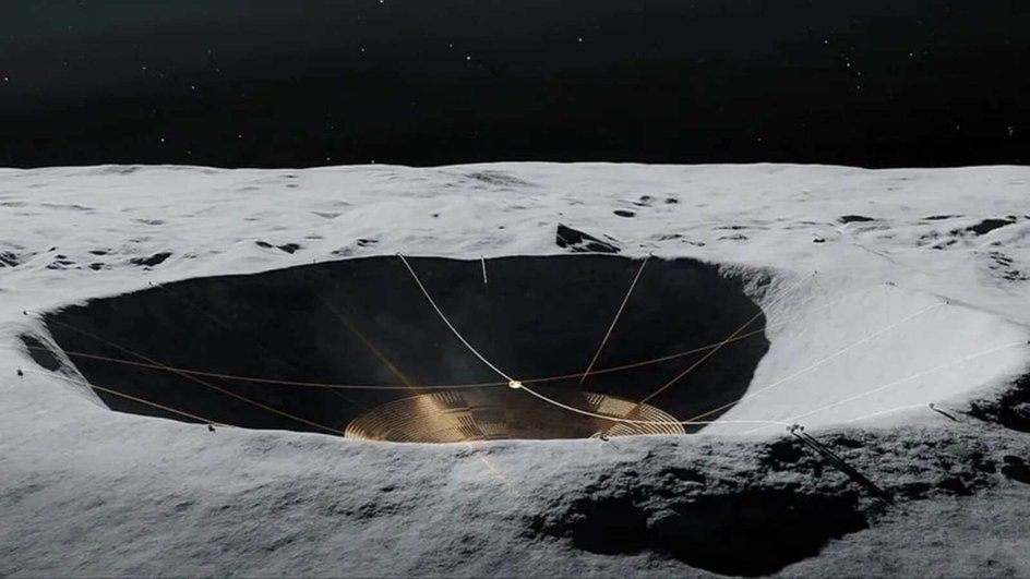 Концепция Lunar Crater Radio Telescope Концепция Lunar Crater Radio Telescope