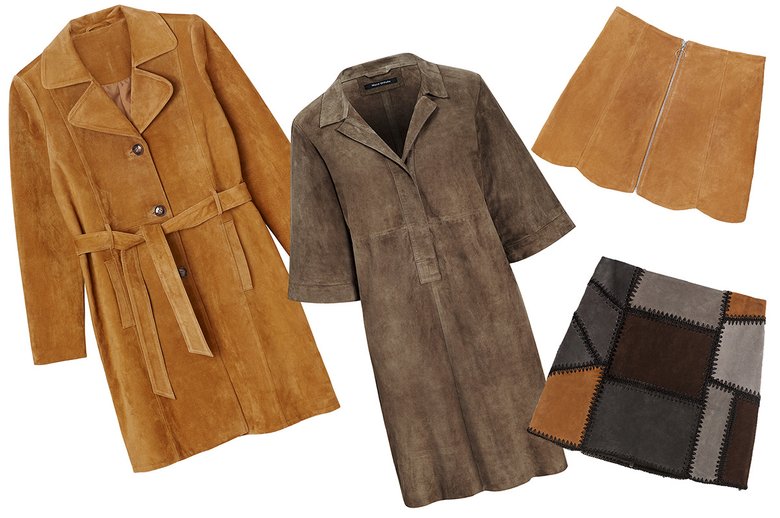 Слева направо: пальто Monki, 9 000 руб.; платье Marc O'Polo, 18 890 руб.; юбка Monki 2 000 руб.; юбка Zara 4 999 руб.  