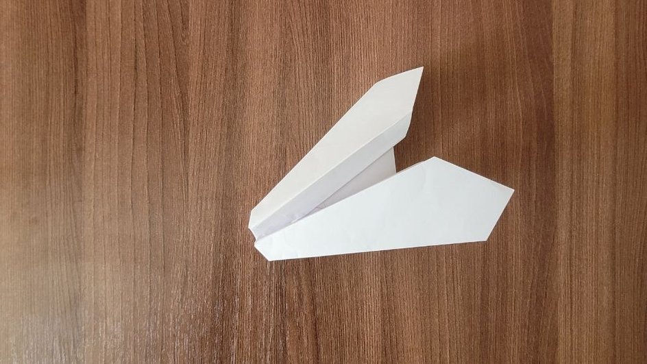 Шаблон самолета из бумаги: Муха