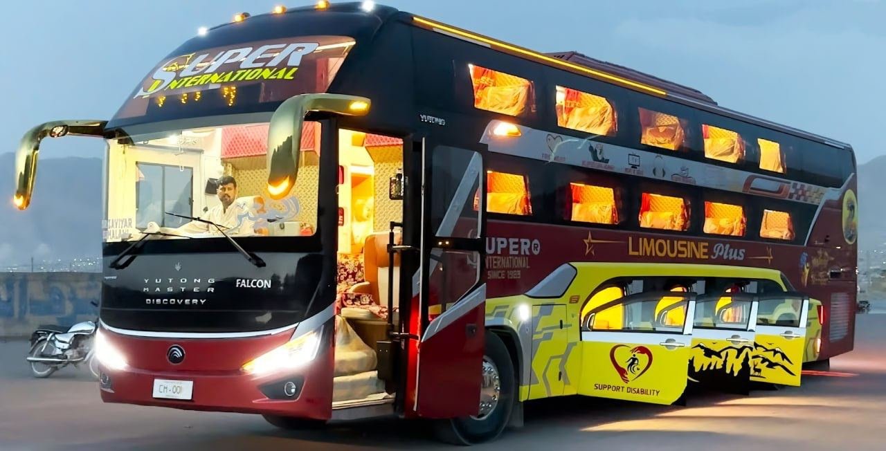 В Пакистане показали первый в мире 3-этажный автобус-лимузин - Hi-Tech  Mail.ru