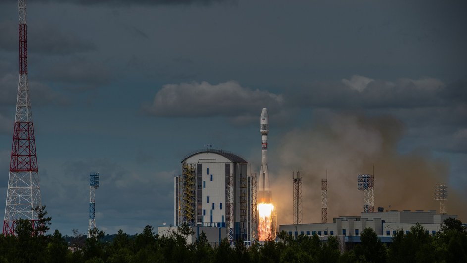 Старт ракеты Союз‑2.1а с Байконура, используемой для выведения спутника Бион‑М №2 на орбиту