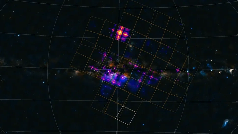 Панорамный вид Млечного Пути в рентгеновских лучах, полученный широкоугольным рентгеновским телескопом зонда «Эйнштейн»