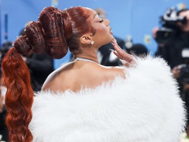 Megan Thee Stallion на Met Gala в 2025 году Megan Thee Stallion на Met Gala в 2025 году