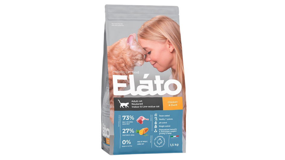 Сухой корм Elato Holistic Adult Cat Neutered Indoor & Low-Active Cat Сухой корм Elato Holistic Adult Cat Neutered Indoor & Low-Active Cat