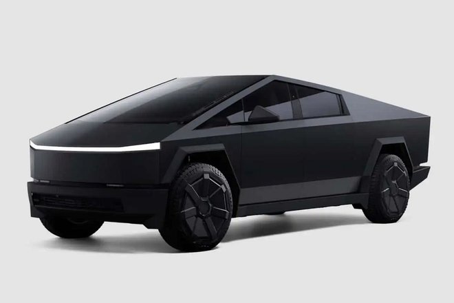 Черная Tesla Cybertruck