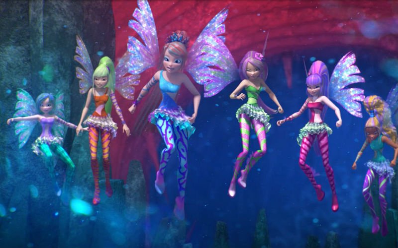 Кадр из мультфильма о феях Winx
