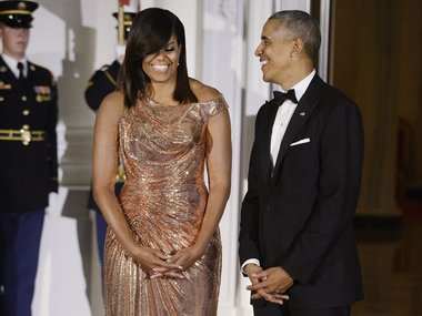 Slide image for gallery: 6699 | Мишель и Барак Обама