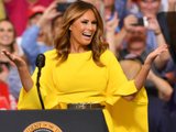 мелания трамп в желтом мелания трамп в желтом