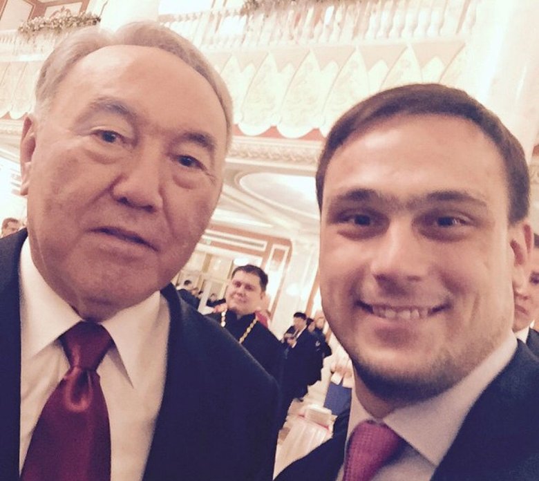 Нурсултан Назарбаев с Ильей Ильиным