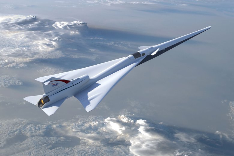 Стреловидное крыло самолета, согласно плану, имеет длину 29 м, размах — 9 м. Максимальная взлетная масса составляет 14 700 кг. Фото: NASA/Lockheed Martin