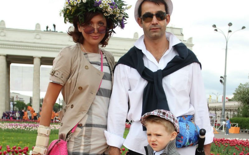 Ольга Дроздова и Дмитрий Певцов с сыном