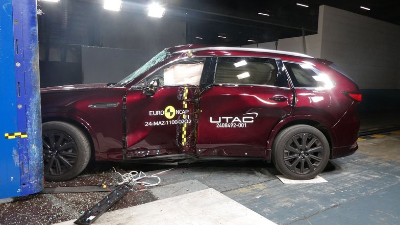 Краш-тест Mazda CX-80 EuroNCAP Краш-тест Mazda CX-80 EuroNCAP