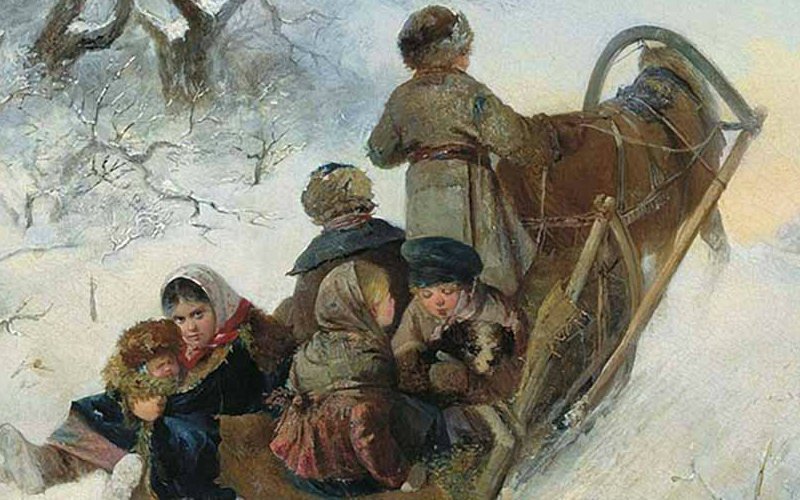 Иван Пелевин «Дети в санях» (1870)