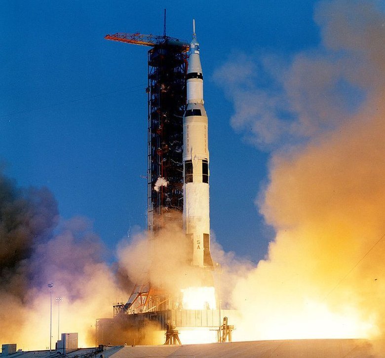 Старт «Аполлона-13». Фото NASA/Public Domain