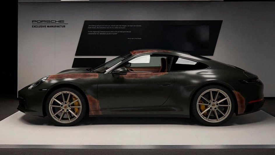 Шуточное изображение от бренда Porsche к 1 апреля