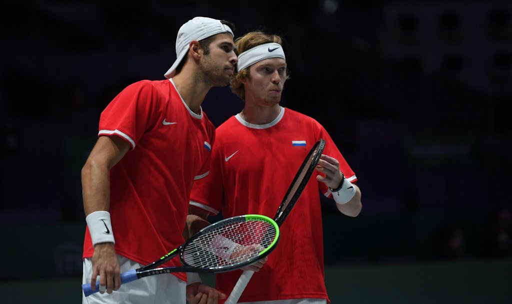 Рублев и Хачанов вышли в финал турнира ATP серии «Мастерс» в парном разряде