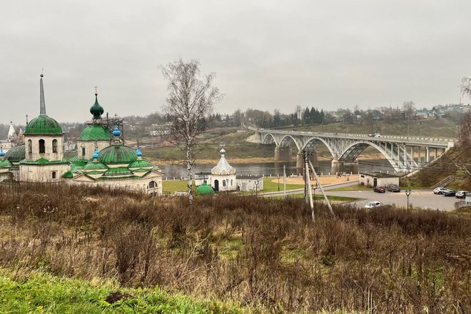 Мост в городе Старица Тверской области