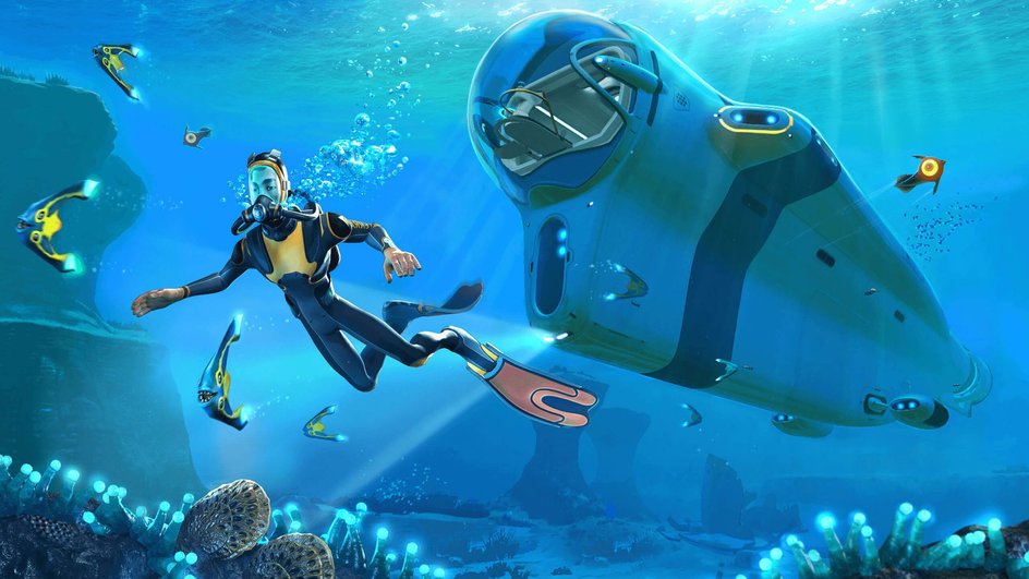 Спуститесь в глубины инопланетного подводного мира, наполненного чудесами и опасностями, в Subnautica.