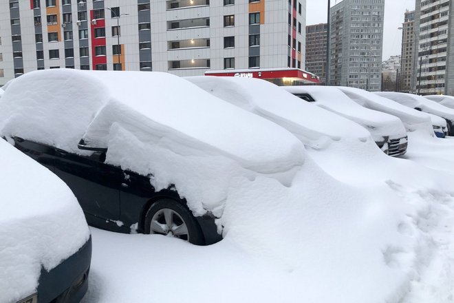 Последствия снегопада в Москве