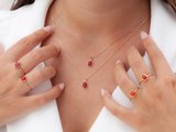 Украшение из сердолика Украшение из сердолика