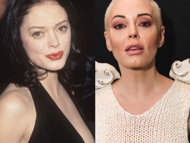 Slide image for gallery: 13802 | Роуз Макгоун в 1996 году (слева) и в 2019 году (справа). От секс-бомбы, снимавшейся в хоррорах и сериале про ведьм, к феминистке, которая любит бриться налысо. Помимо смены имиджа на внешность актрисы повлияла и авария в се