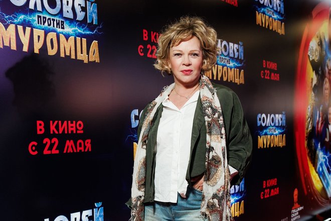 Елена Валюшкина на премьере фильма «Соловей против Муромца», фото: пресс-служба Елена Валюшкина на премьере фильма «Соловей против Муромца», фото: пресс-служба