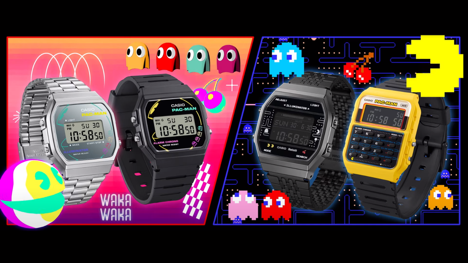 Часы Casio в стиле Pac-Man