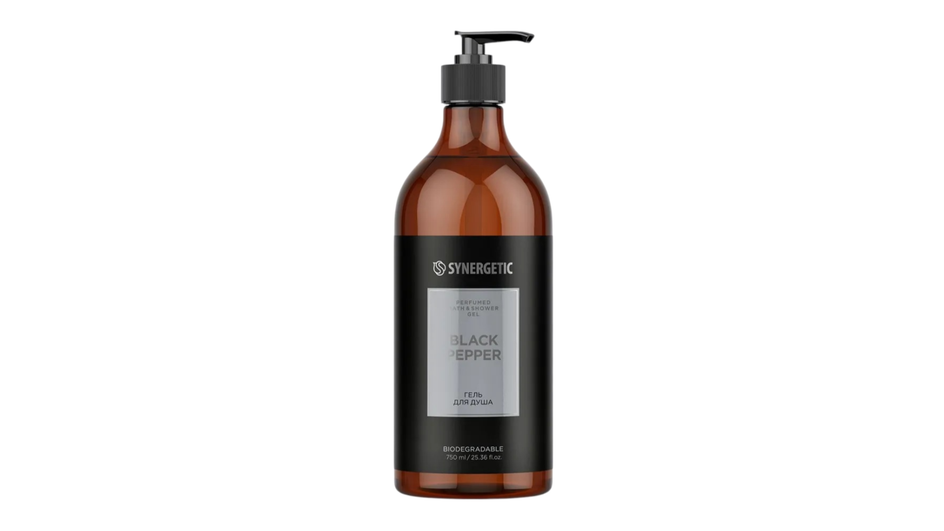 Гель для душа фирмы SYNERGETIC серия Black Pepper Гель для душа фирмы SYNERGETIC серия Black Pepper
