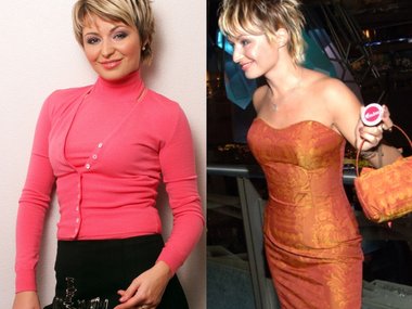 Slide image for gallery: 13448 | Катя Лель в 2004 гоу (слева) и в 2005 году (справа). В 2012 году певица похудела на два размера за три месяца, об этом она рассказала на радио «Комсомольская правда». Это уже было сделано (опять же по настоянию Макса) накан