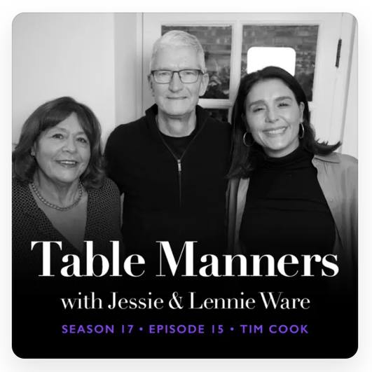 Тим Кук Table Manners with Jessie and Lennie Ware