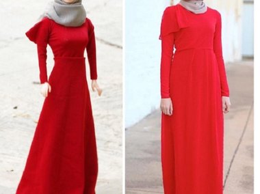 Slide image for gallery: 6077 | Хозяйка странички вдохновляется обычной одеждой девушек, которые носят хиджаб. Фото ©instagram.com/hijarbie/