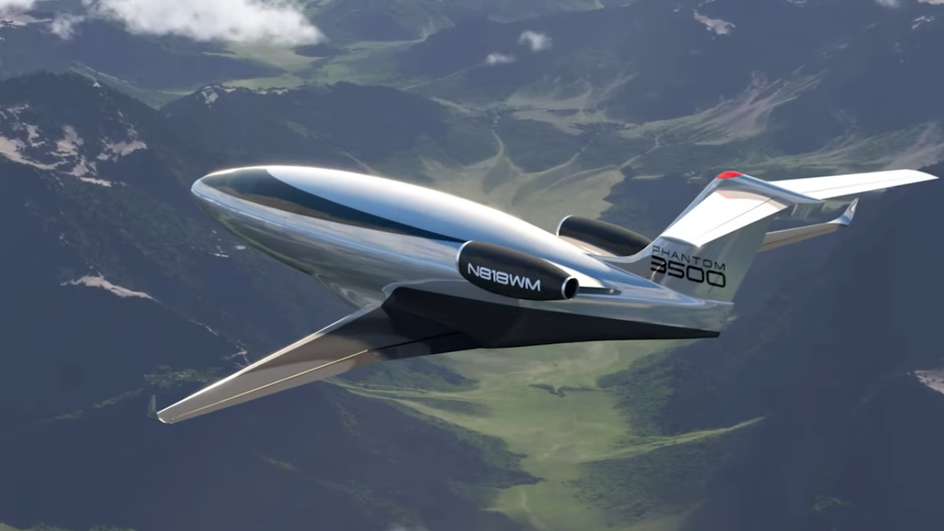Phantom 3500: уникальный бизнес-джет без иллюминаторов