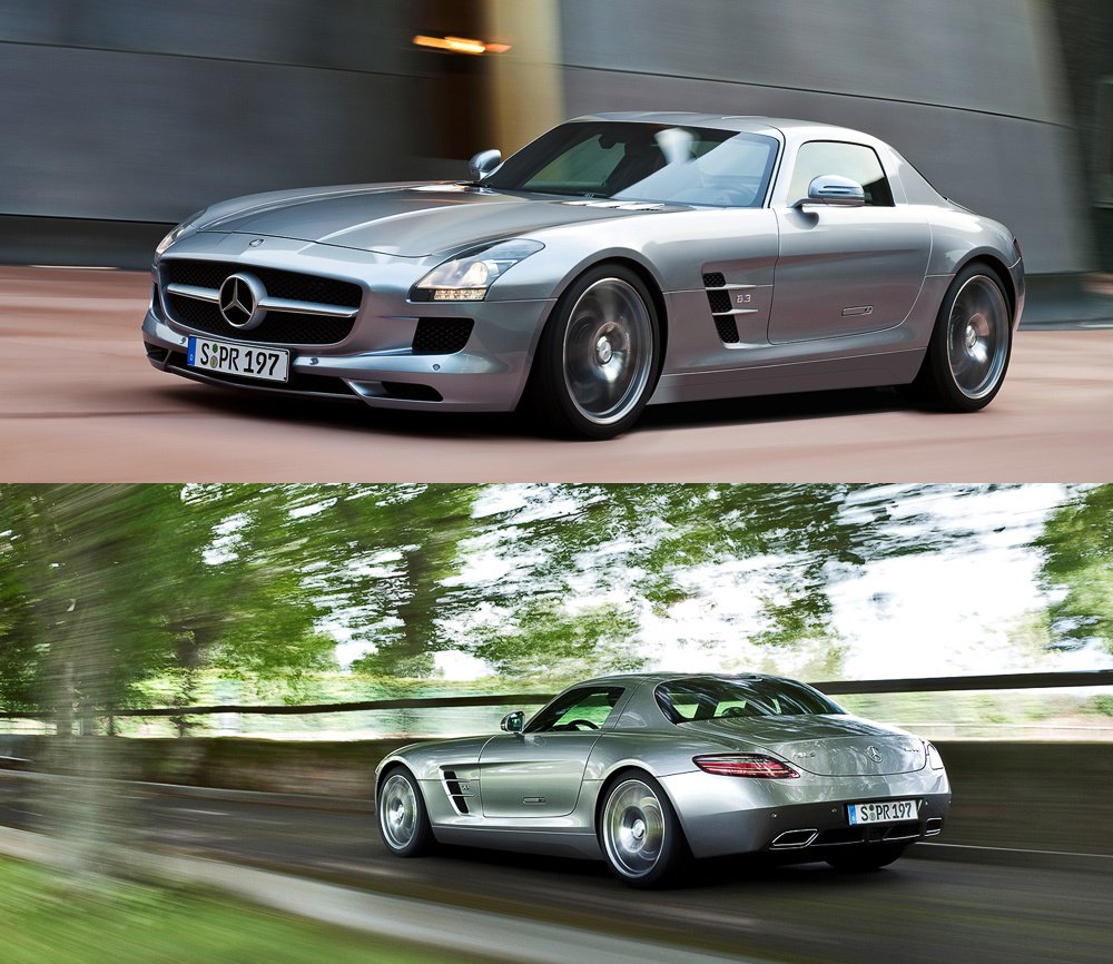 Крылья? Ноги? Главное хвост! Полигоняем на заднеприводном Mercedes SLS AMG