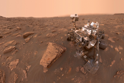 Марсоход Curiosity на поверхности Красной планеты / Фото: NASA/JPL-Caltech/MSSS