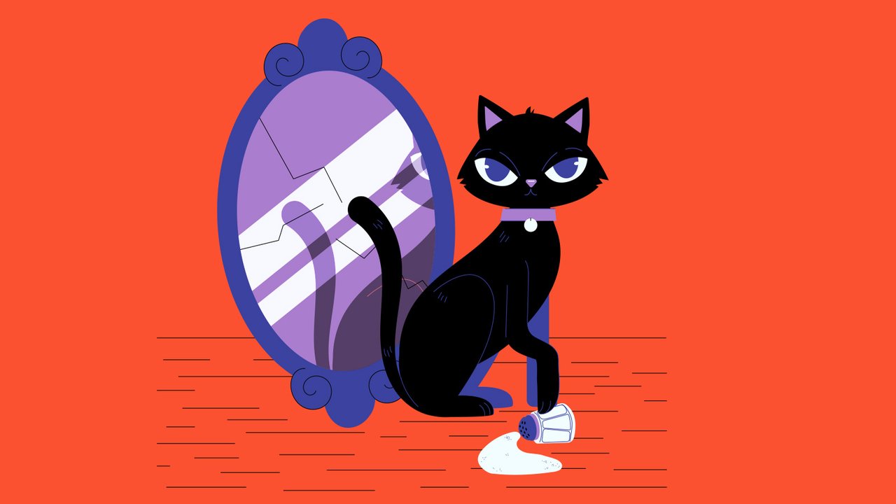 Кошка и зеркало