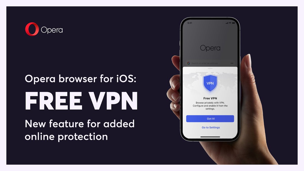 Opera внедрила в свое приложение для iOS бесплатный VPN - Hi-Tech Mail.ru