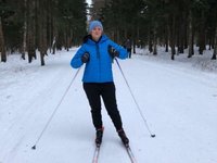 Content image for: 519957 | Анна Михалкова прокатилась на лыжах в Подмосковье