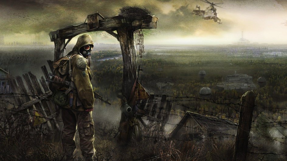 арт игры S.T.A.L.K.E.R. 2 с персонажем