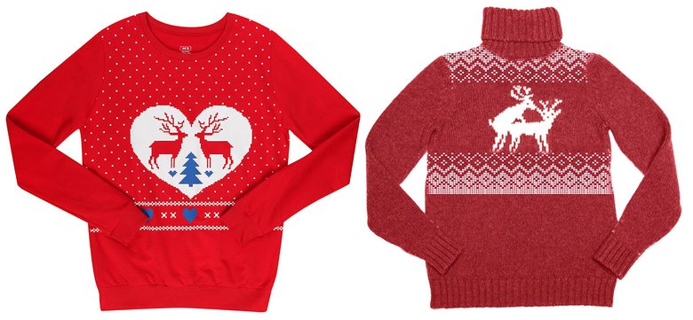 Слева: свитшот, Твое, 599 руб.; справа: свитер из мериносовой шерсти, Rosol (Podium Market), 15 390 руб. 