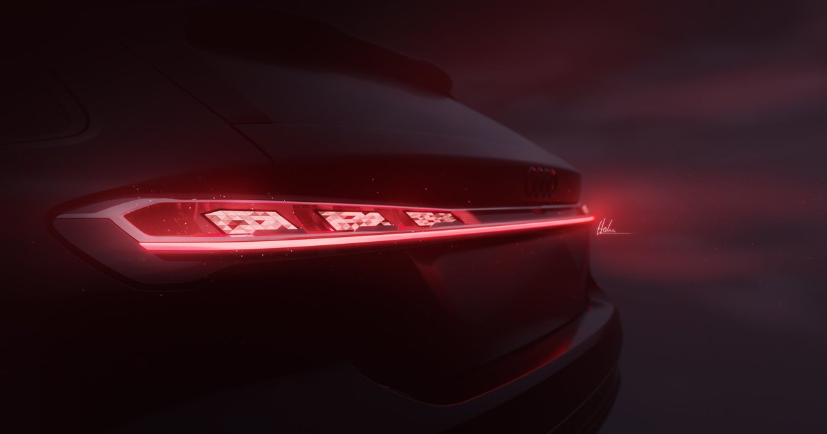 Audi confirmed the primary teaser of a trendy new station wagon