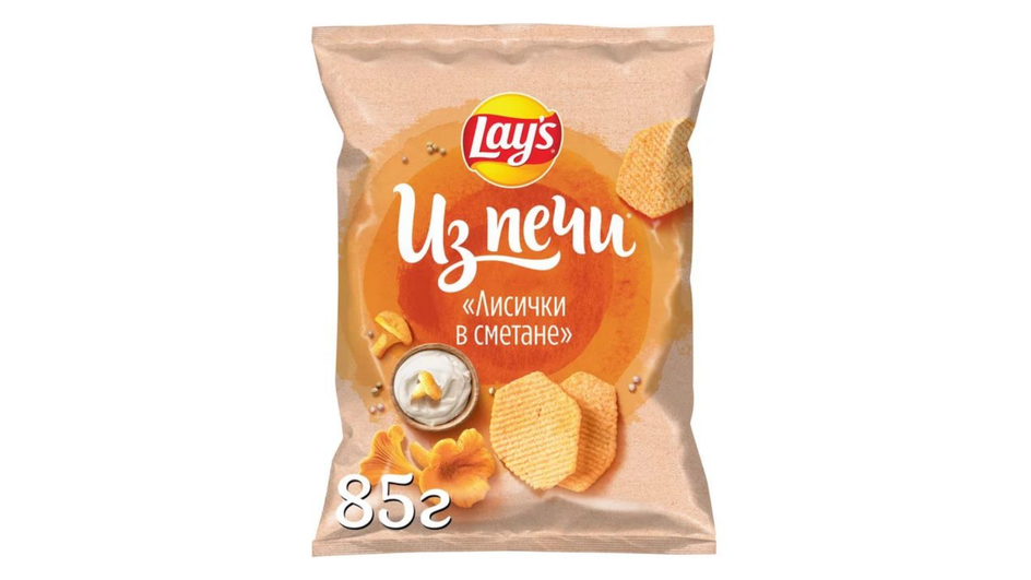 Картофельные чипсы фирмы Lay’s серия из печи «Лисички в сметане» Картофельные чипсы фирмы Lay’s серия из печи «Лисички в сметане»